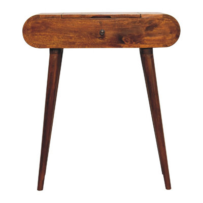 B&Q -  Solid Wood Mini Round Chestnut Fold Vanity