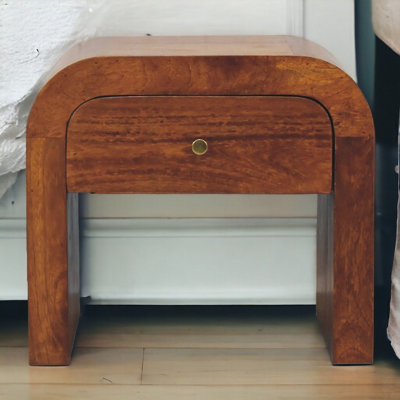 Artisan Furniture Solid Wood Darcy Chestnut Bedside from B&Q