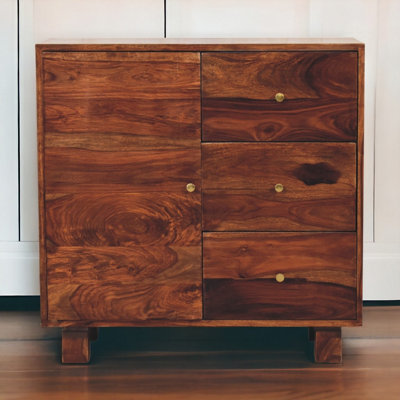 Artisan Furniture Solid Wood Tula Mini Sideboard from B&Q