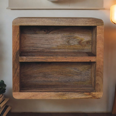 Artisan Furniture Solid Wood Soba Wall Mounted Bedside from B&Q