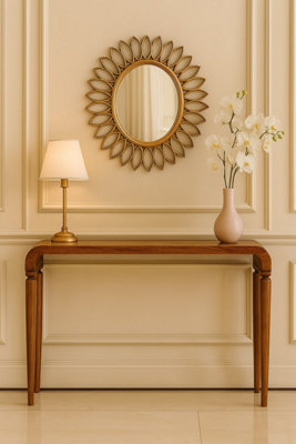 Artisan Furniture Solid Wood Arcus Console TableBrown from B&Q