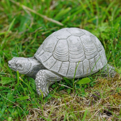 Burgess Tortoise Stone Statue Outdoor Garden Turtle Animal Sea Ornament Decoration from B&Q