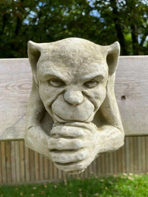Burgess Hanging Gargoyle Stone Statue Gremlin Sprite Outdoor Decoration Garden Ornament from B&Q