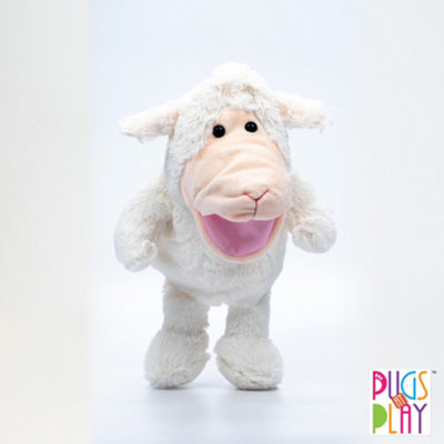 Pugs At Play Talking Lamb Hand Puppet Toy from B&Q