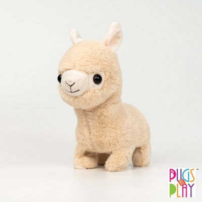 Pugs At Play Unisex Beige Sandy Interactive Walking Llama Plush Toy In - Image 7