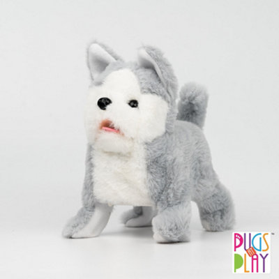 Pugs At Play Archie Flipping Dog Interactive Plush Toy from B&Q