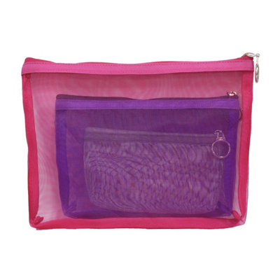 B&Q -  Mesh Pouches ZipperVibrance: Mesh Zipper Pouches: 3 PiecesKnitpro