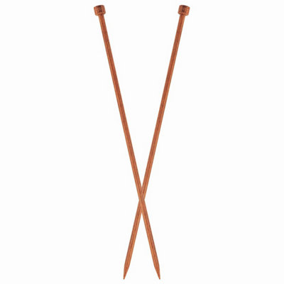 B&Q -  Ginger Sp 30X5.00Ginger: Knitting Pins: Single-Ended: 30Cm X 5.00mmKnitpro