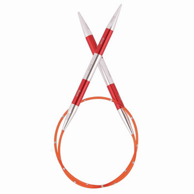 B&Q -  Smart Stix: Knitting Pins: Circular: Fixed: Red: 40Cm X 4.00mm