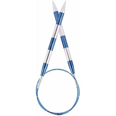 B&Q -  Smart Stix: Knitting Pins: Circular: Fixed: Blue: 60Cm X 2.25mm