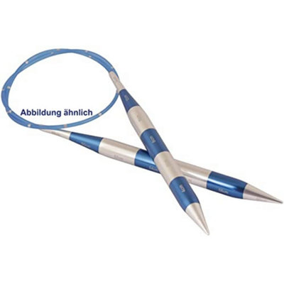 B&Q -  Smart Stix: Knitting Pins: Circular: Fixed: Blue: 60Cm X 3.50mm