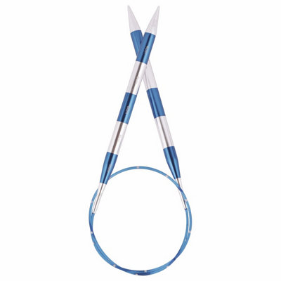 B&Q -  Smart Stix: Knitting Pins: Circular: Fixed: Blue: 60Cm X 12.00mm