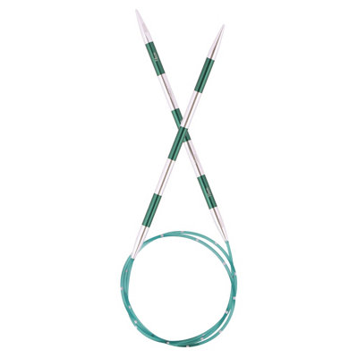 B&Q -  Smart Stix: Knitting Pins: Circular: Fixed: Green: 80Cm X 3.00mm