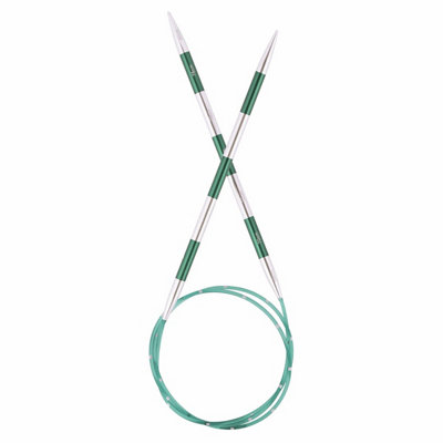 B&Q -  Smart Stix: Knitting Pins: Circular: Fixed: Green: 80Cm X 3.50mm