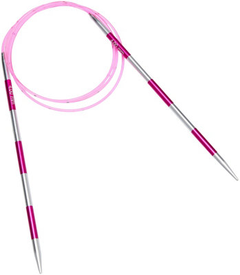 B&Q -  Smart Stix: Knitting Pins: Circular: Fixed: Pink: 100Cm X 4.00mm