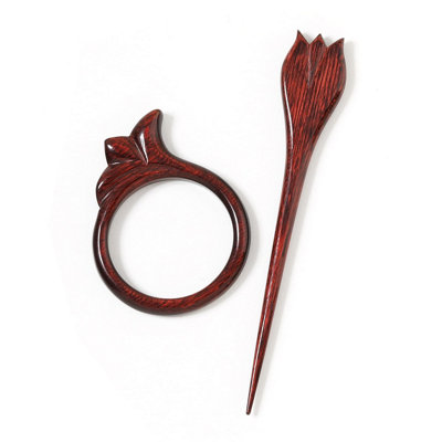 Groves Of Thames Shawl Pin Tulip - Symfonie: Flora: Shawl Pin: Tulip - Knitpro