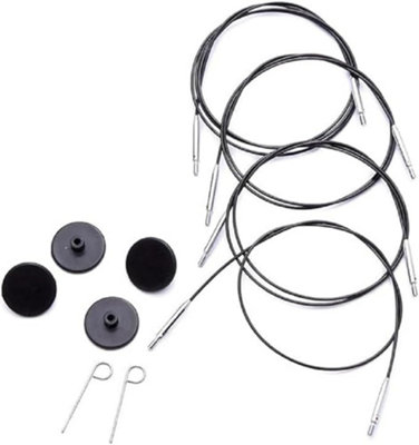 B&Q -  Cable: Fixed: Interchangeable: Black: 35Cm