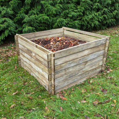 893 Litre Wooden Compost Bin - Large Composter by Woven Wood™