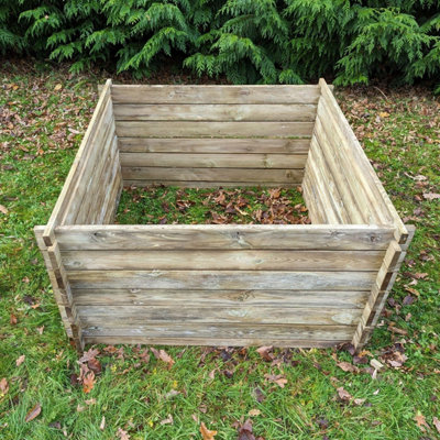 893 Litre Wooden Compost Bin - Large Composter by Woven Wood™ - 4
