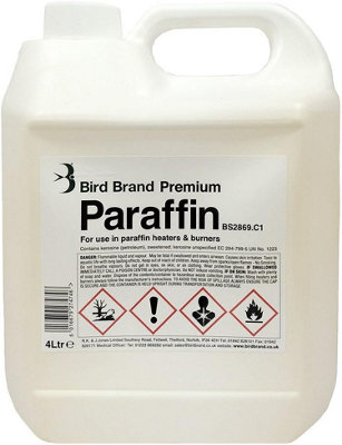 Bird Brand Premium Paraffin Oil Fuel For Heaters Lamps And Torches4 Litre from B&Q
