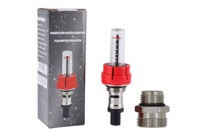 Warmer System Underfloor Heating Manifold Flow Meter/regulator Psw Trade Suppliers Ltd from B&Q