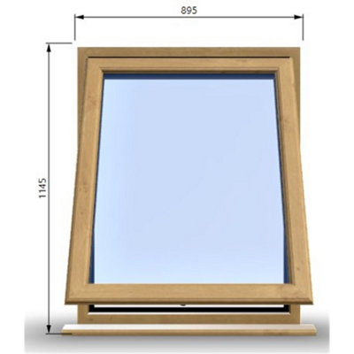 895mm (W) x 1145mm (H) Wooden Stormproof Window - 1 Window (Opening ...