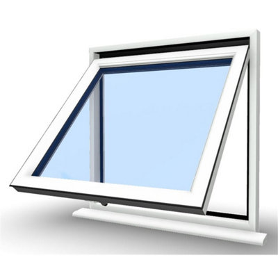 895mm (W) x 995mm (H) PVCu Flush Casement Window - 1 Opening Window - White Internal & External