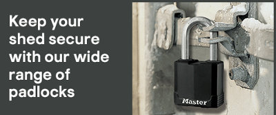 keep your shed secure with our wide range of padlocks