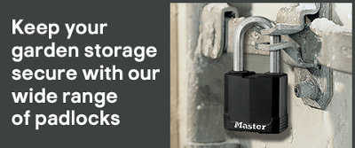 keep your garden storage secure with our wide range of padlocks