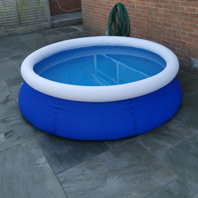 8ft 2.4m Deep Quick Up Garden Family Paddling Pool | DIY at Bu0026Q