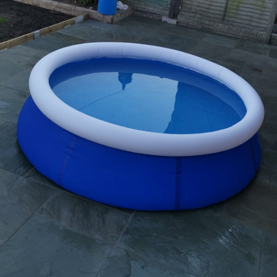 8ft 2.4m Deep Quick Up Garden Family Paddling Pool | DIY at Bu0026Q