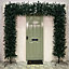 8ft (2.4m) Tall Indoor Outdoor Christmas Tree Arched and Flat Option Included in Green
