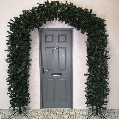 8ft (2.4m) Tall Premier Indoor / Outdoor Christmas Tree Arch in Green Price Comparisons | Compare The Build