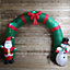 8ft (250cm) LED Christmas Inflatables Santa & Snowman Party Archway Decorations