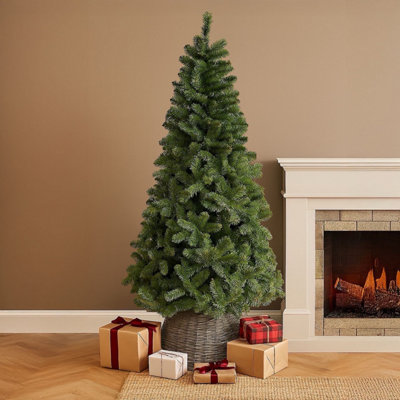 8ft Artificial Christmas Tree 1500 Tips No Decorations Included