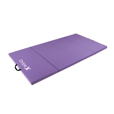 8FT Folding Gymnastics Exercise Mat Purple DIY at B Q