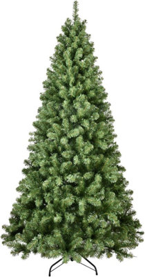 8ft Pine Hinged Full Artificial Christmas tree - Green