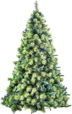 8FT Prelit Green Kentucky Christmas Tree Warm White LEDs