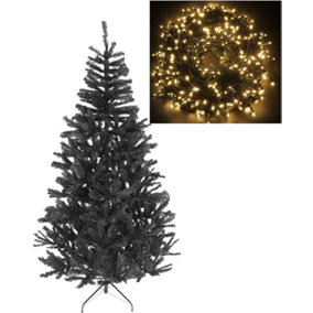 8ft Pre-lit Christmas trees | Christmas | B&Q