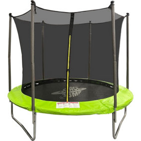 8FT Trampoline With Inner Netting in Green