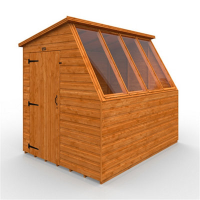 8ft x 6ft (2350mm x 1750mm) Horsforth Shiplap Premier Potting Shed With 4 Windows (12mm Tongue and Groove Floor and Roof)