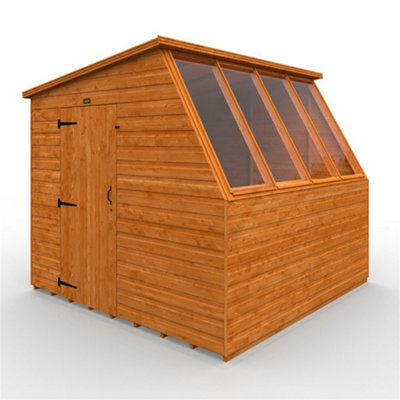 8ft x 8ft (2350mm x 2350mm) Horsforth Shiplap Premier Potting Shed With 4 Windows (12mm Tongue and Groove Floor and Roof)