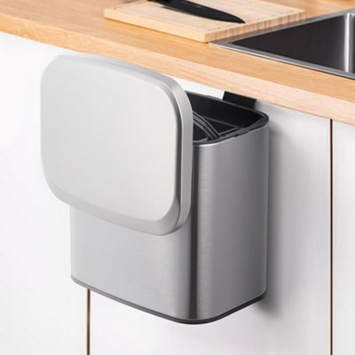 Recycling Rules Small Green Compost Bin Container For Hanging On Kitchen Trash Container