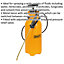8L Pressure Sprayer - Metal Lance & Adjustable Nozzle - Shoulder Strap