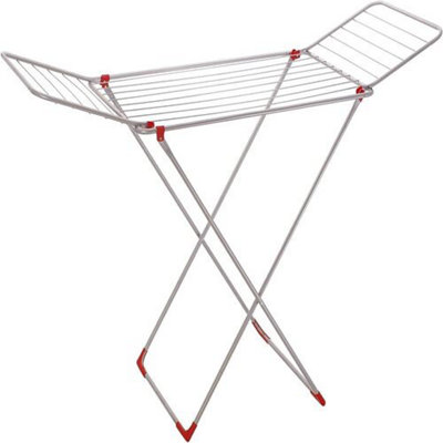 8M Folding Clothes Towel Drying Laundry Rack Rail Airer Dryer DIY at B&Q