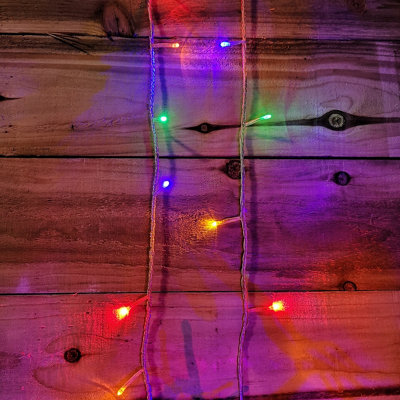 8m Multi Coloured Connectable Christmas Outdoor String 80 LED Lights