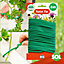 8m Soft Twist Garden Ties for Plants - 3.5mm - Reusable Plant Ties for Climbing Plants, Trees & House Plants, Green Twist Ties