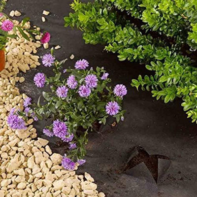 8m x 1.5m Garden membrane weed control heavy duty 50GSM Polypropylene Corrosion garden weed membrane - 8