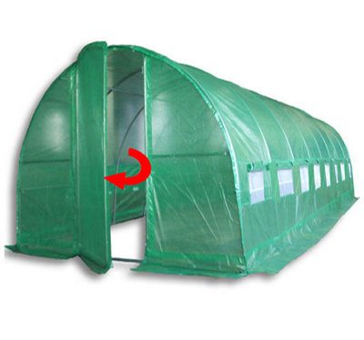 8m x 3m (27' x 10' approx) Pro+ Green Poly Tunnel