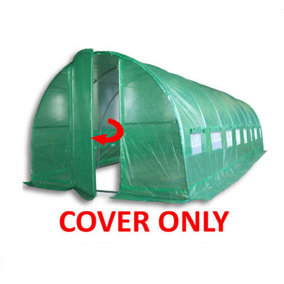 8m x 3m (27' x 10' approx) Pro+ Green Polytunnel Replacement Cover